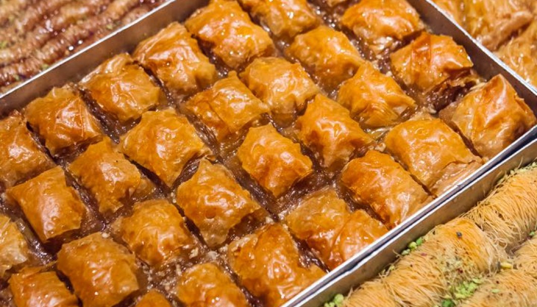 Pastries with syrup